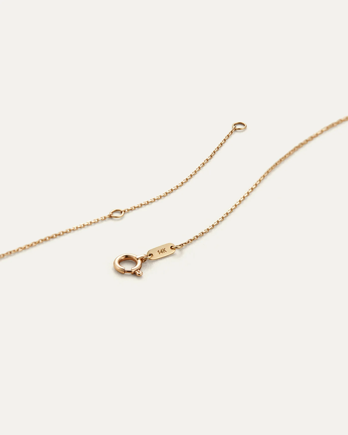 14K Gold Bubble Letter Necklace - U - Image 3