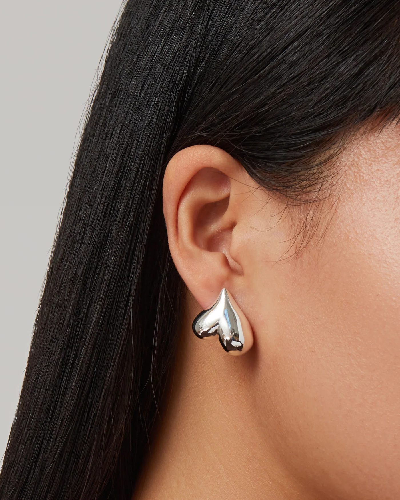 Art Heart Button Earrings - Image 4