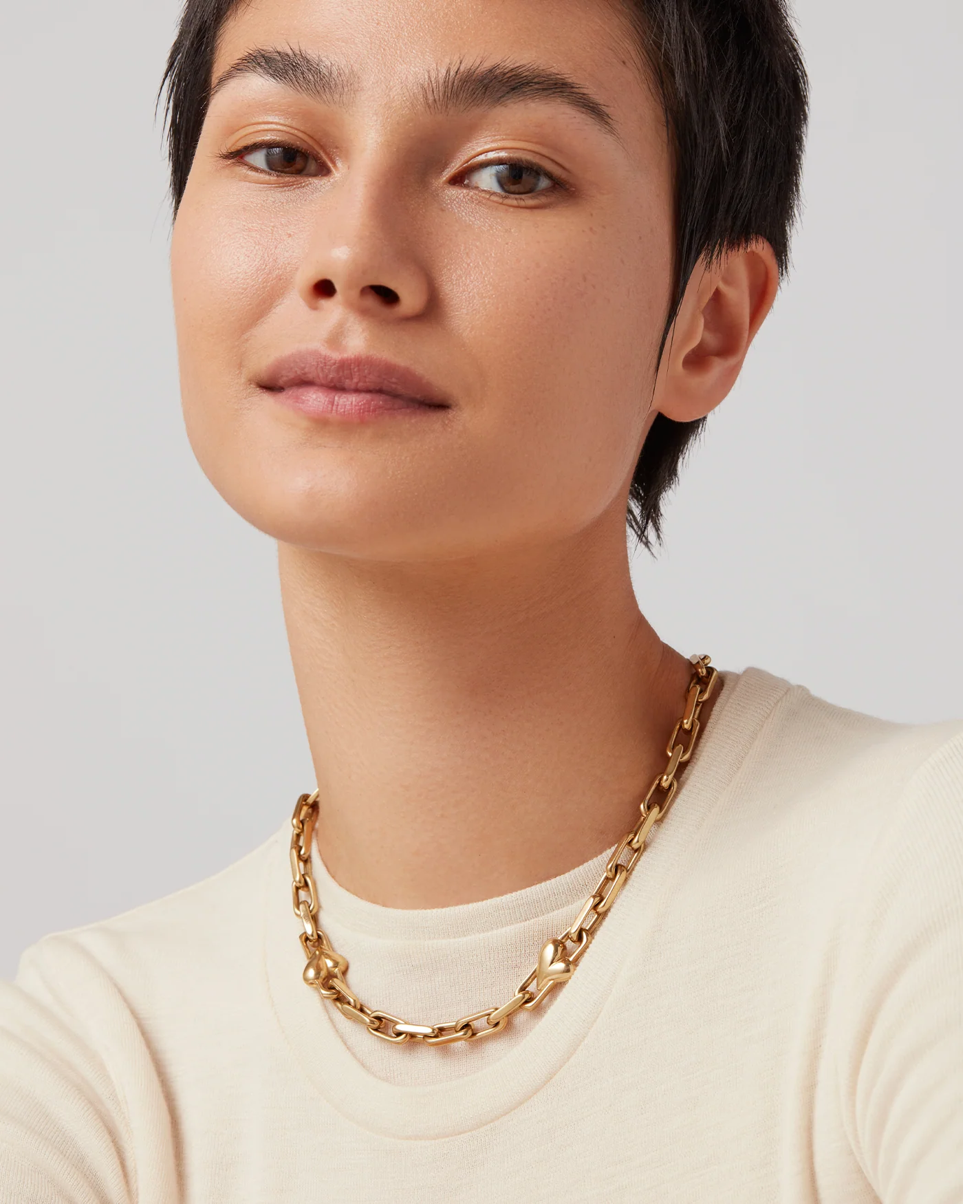 Art Heart Chain Necklace - Image 2