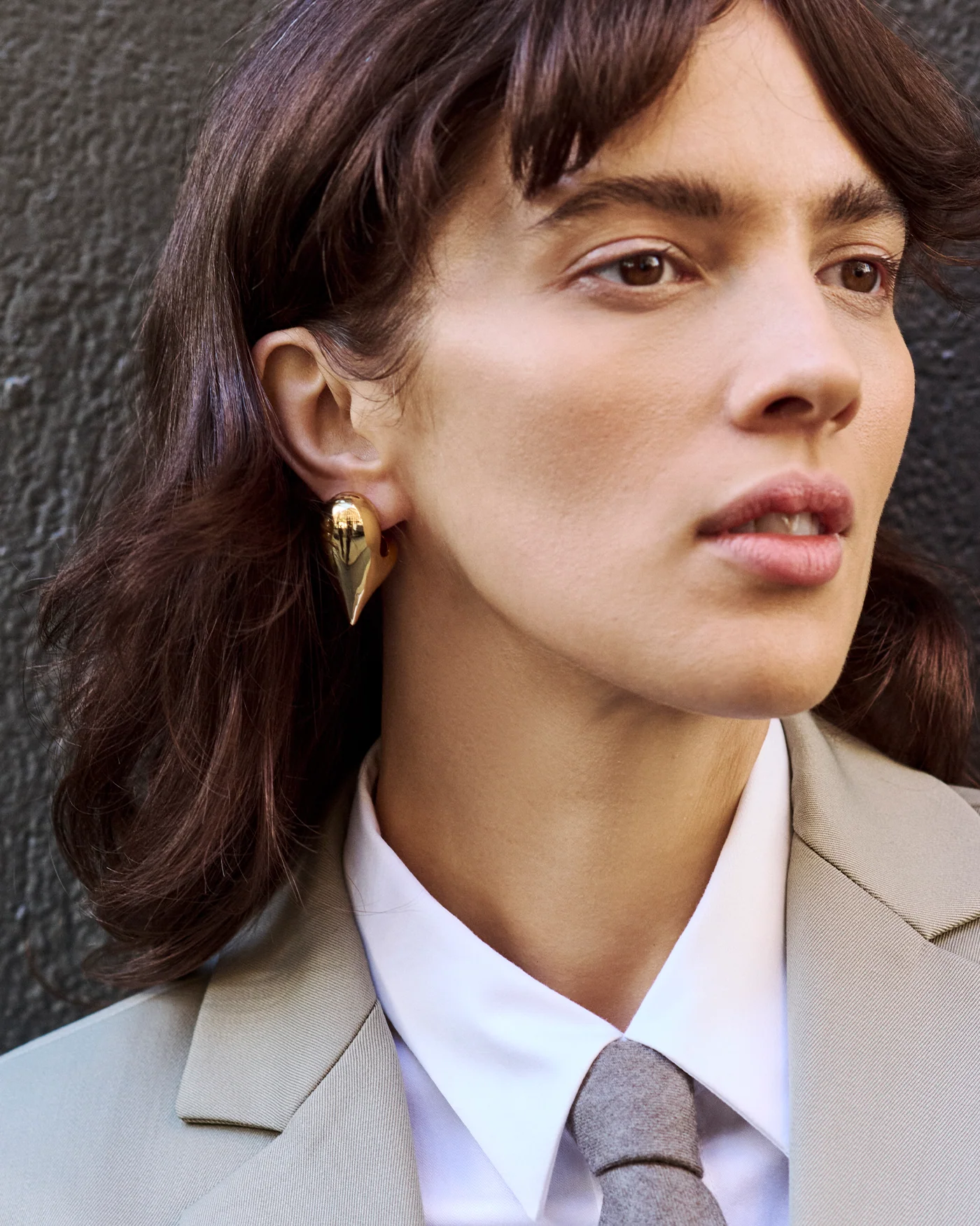 Art Heart Puff Earrings - Image 2