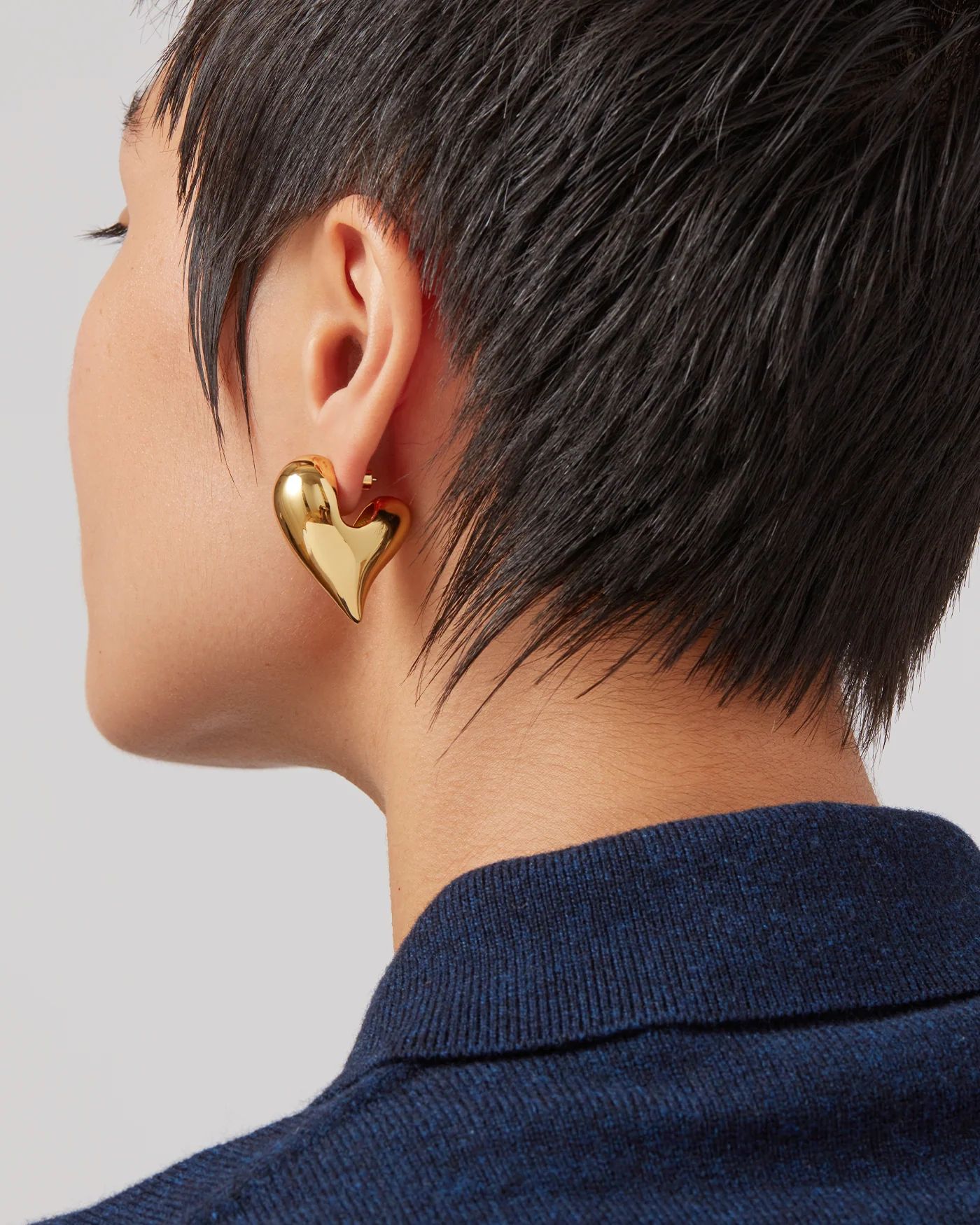 Art Heart Puff Earrings - Image 3