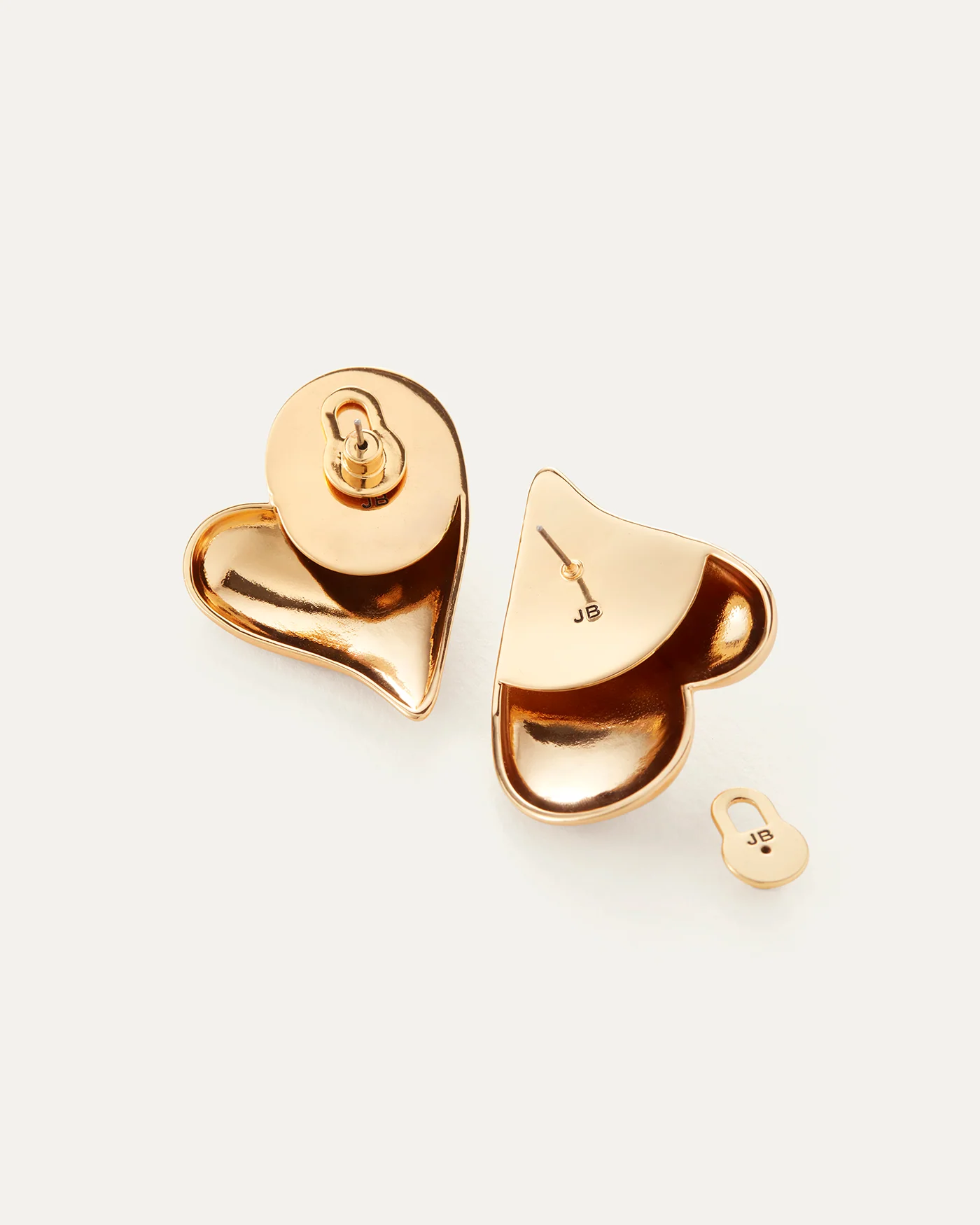 Mega Art Heart Button Earrings - Image 3