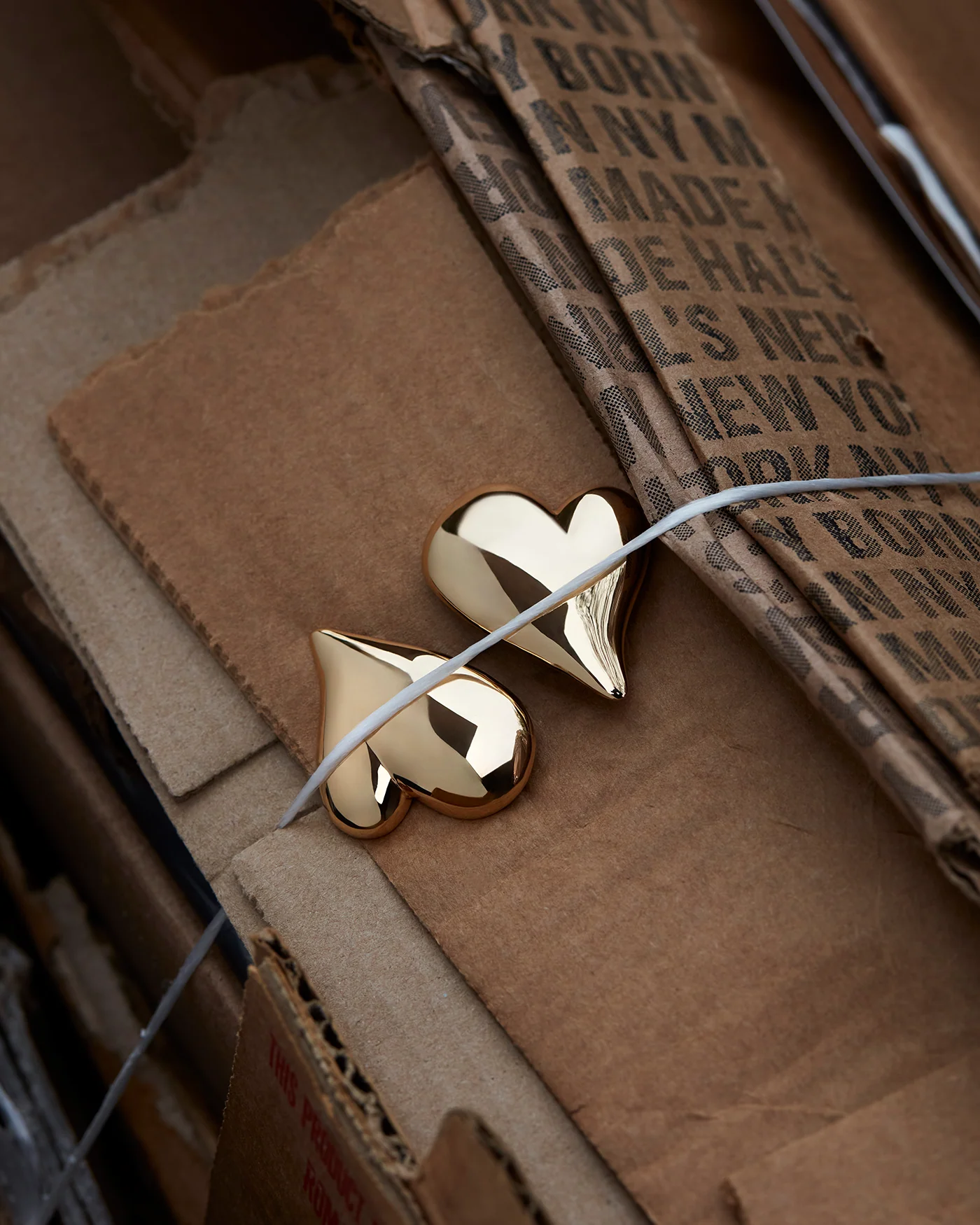Mega Art Heart Button Earrings - Image 5