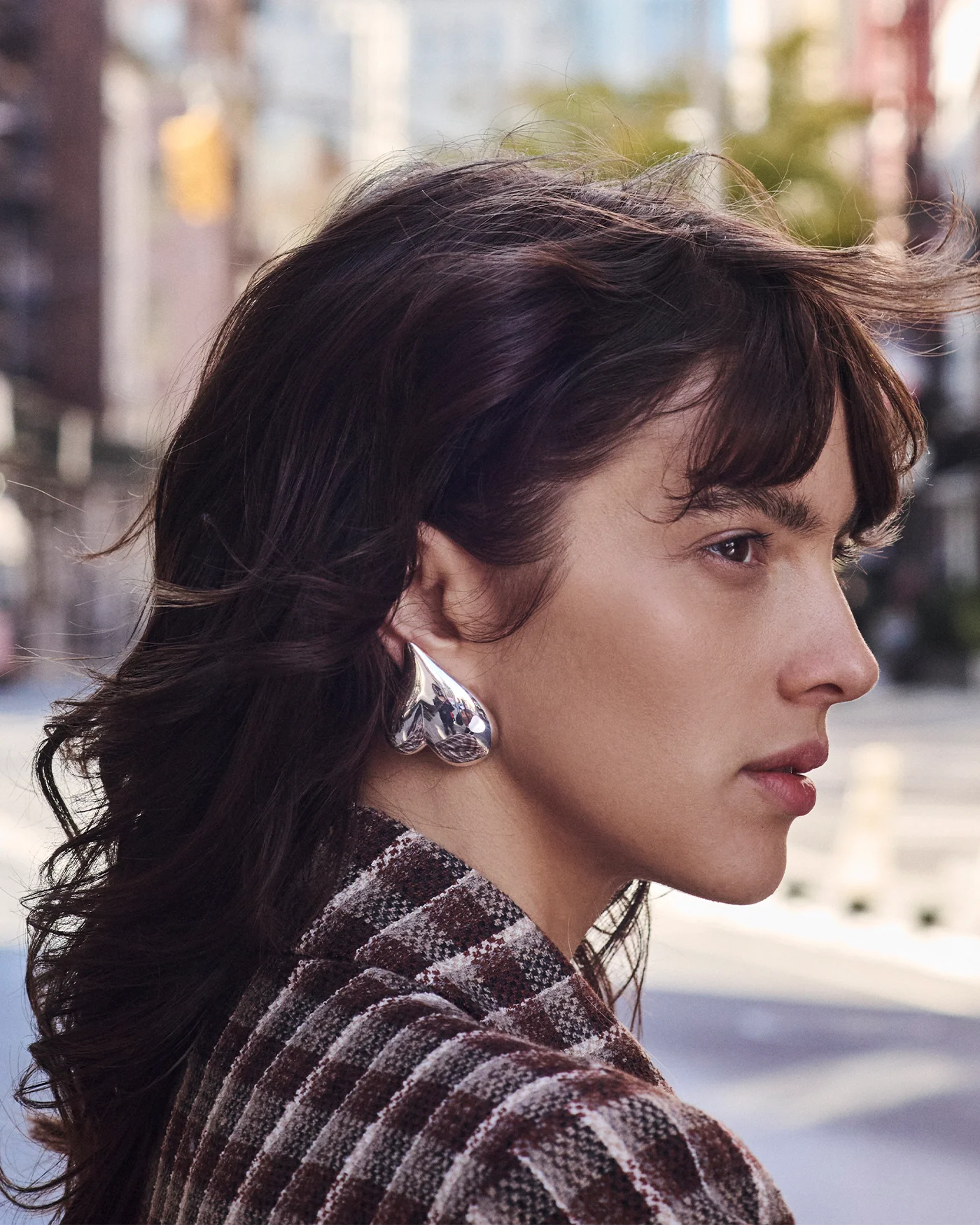 Mega Art Heart Button Earrings - Image 2