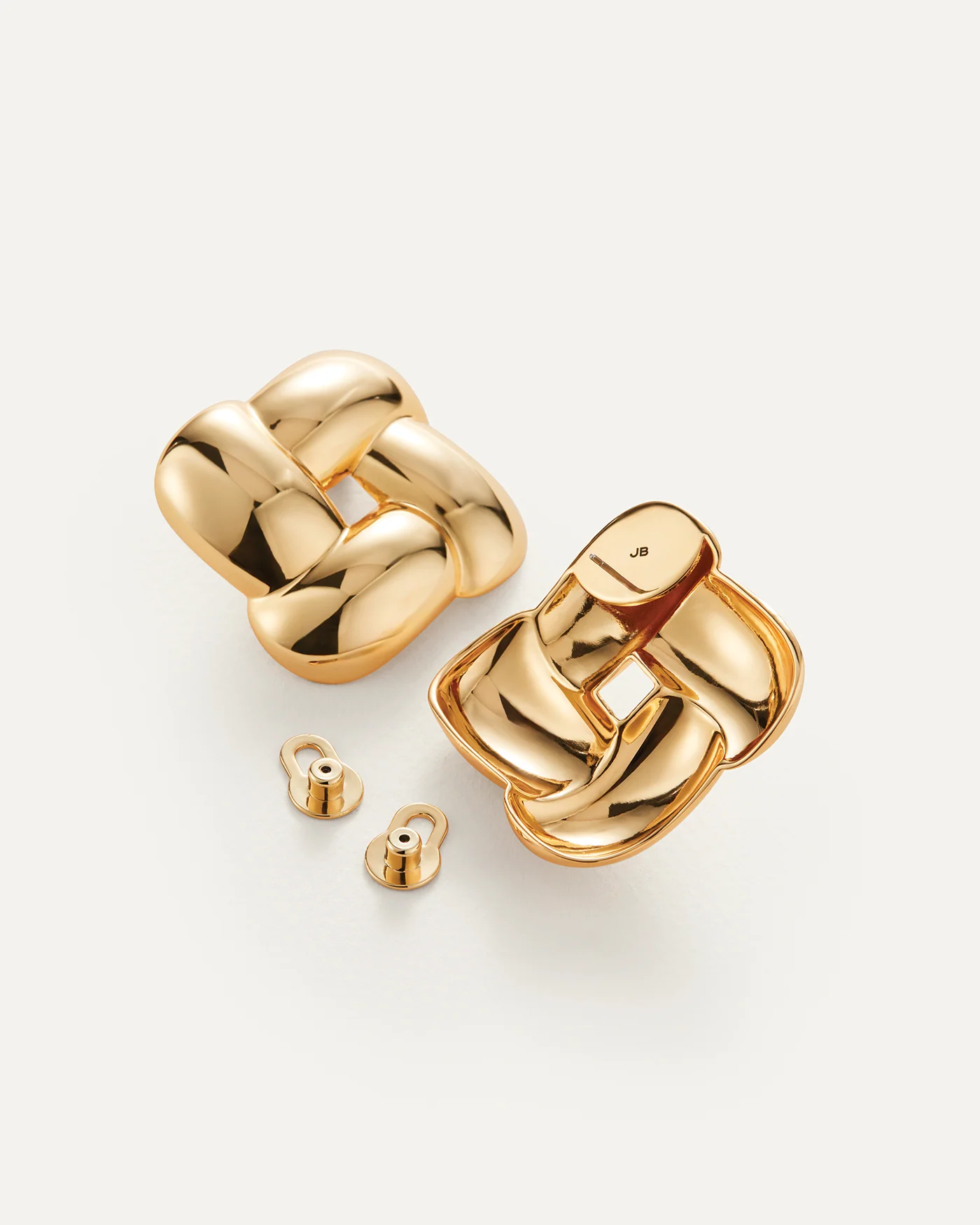 Mega Woven Square Earrings - Image 3