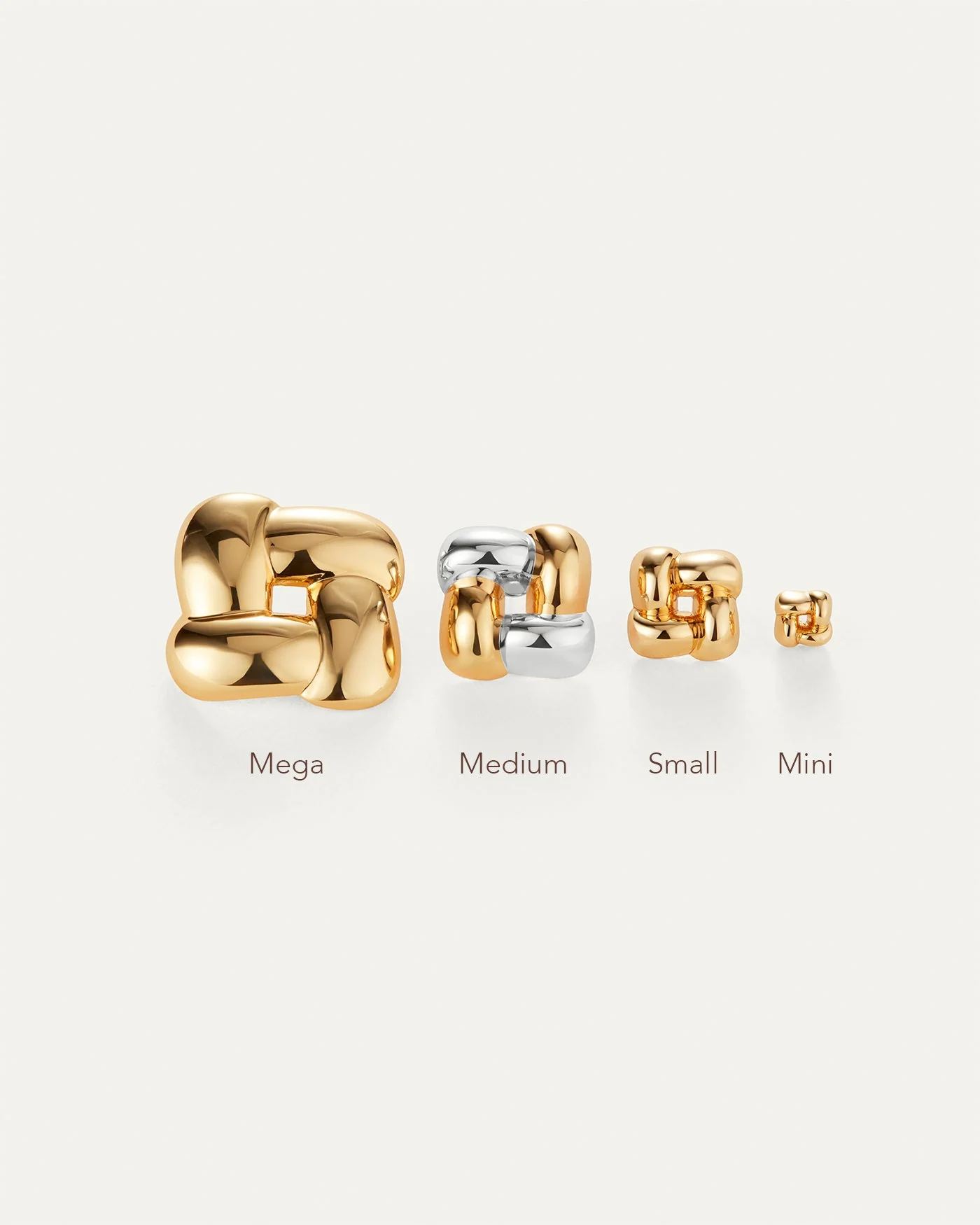 Mega Woven Square Earrings - Image 5