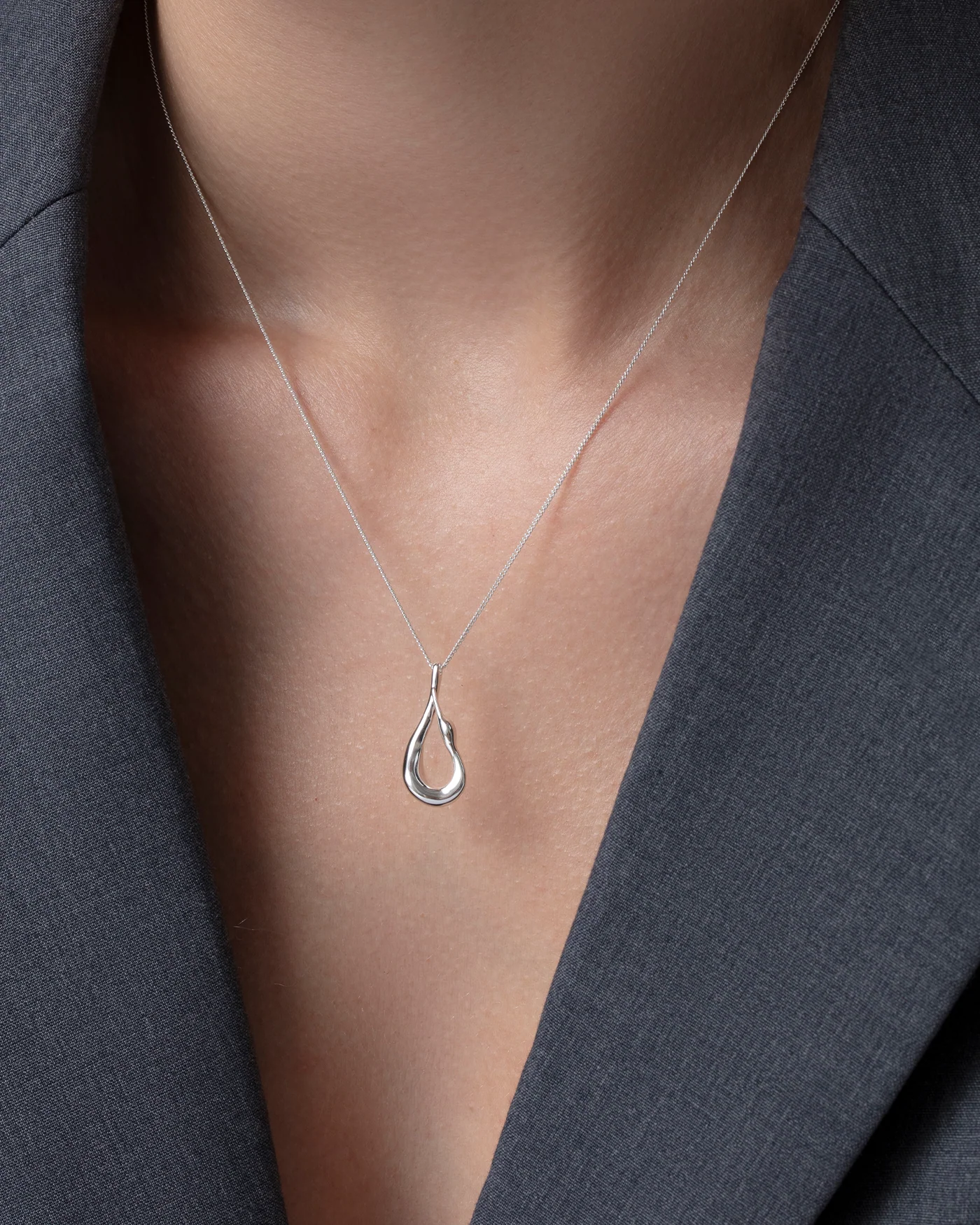 Mini Egret Pendant Necklace - Image 2