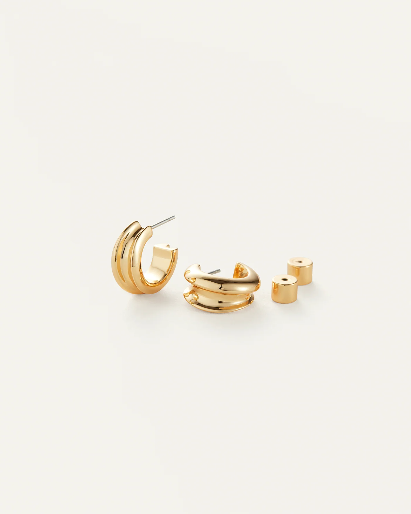 Mini Lennon Hoop Earrings - Image 3
