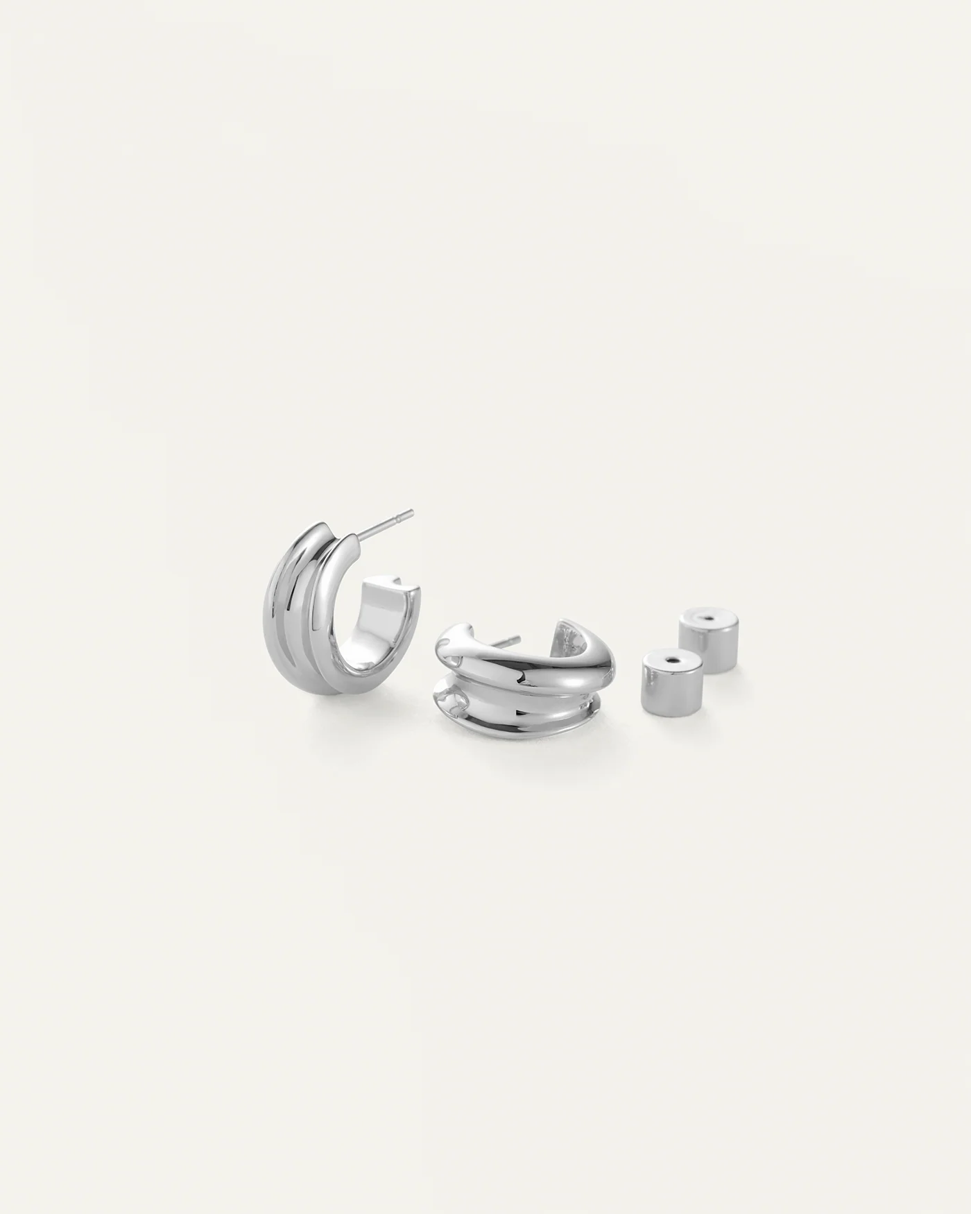 Mini Lennon Hoop Earrings - Image 3
