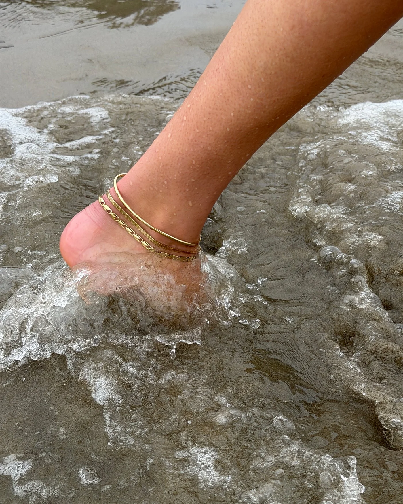 Modern Anklet Stack - Image 4