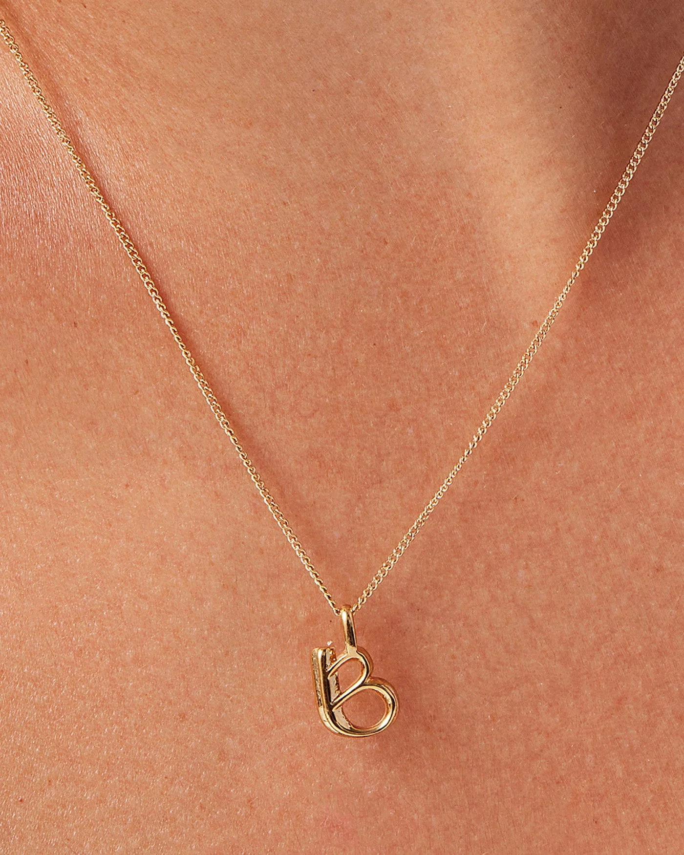 Monogram Necklace - B - Image 4