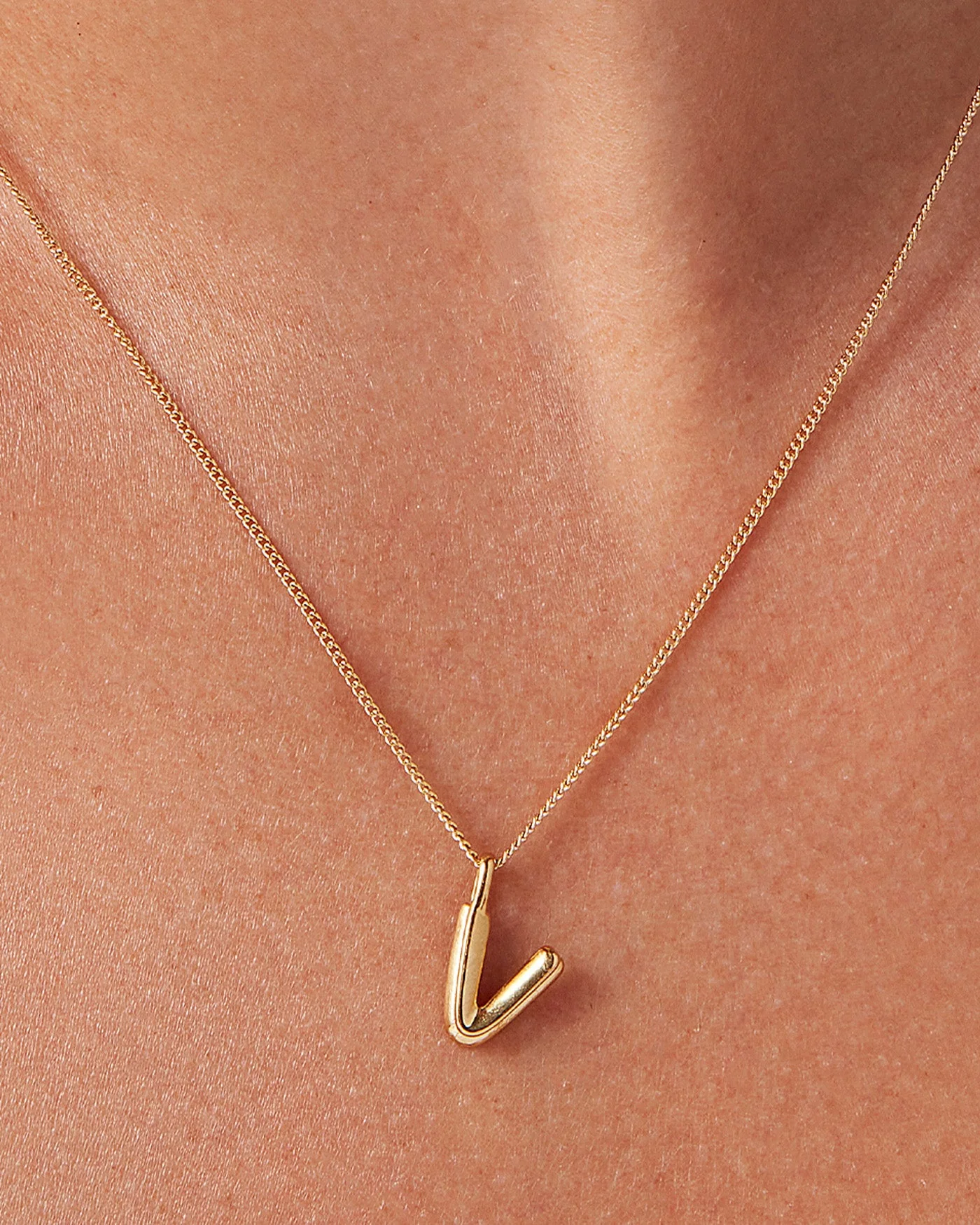 Monogram Necklace - V - Image 4