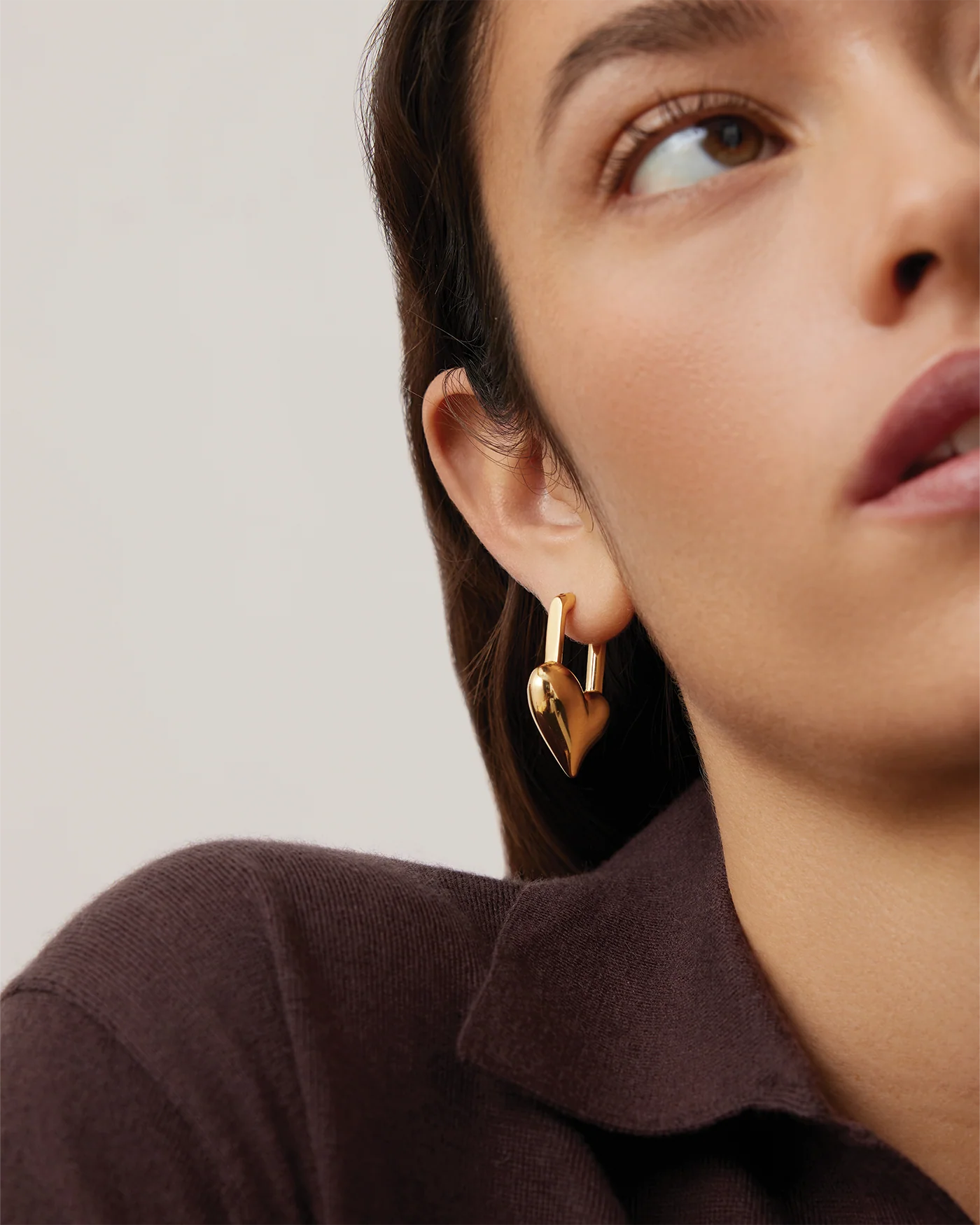 Padlock Heart Earrings - Image 2