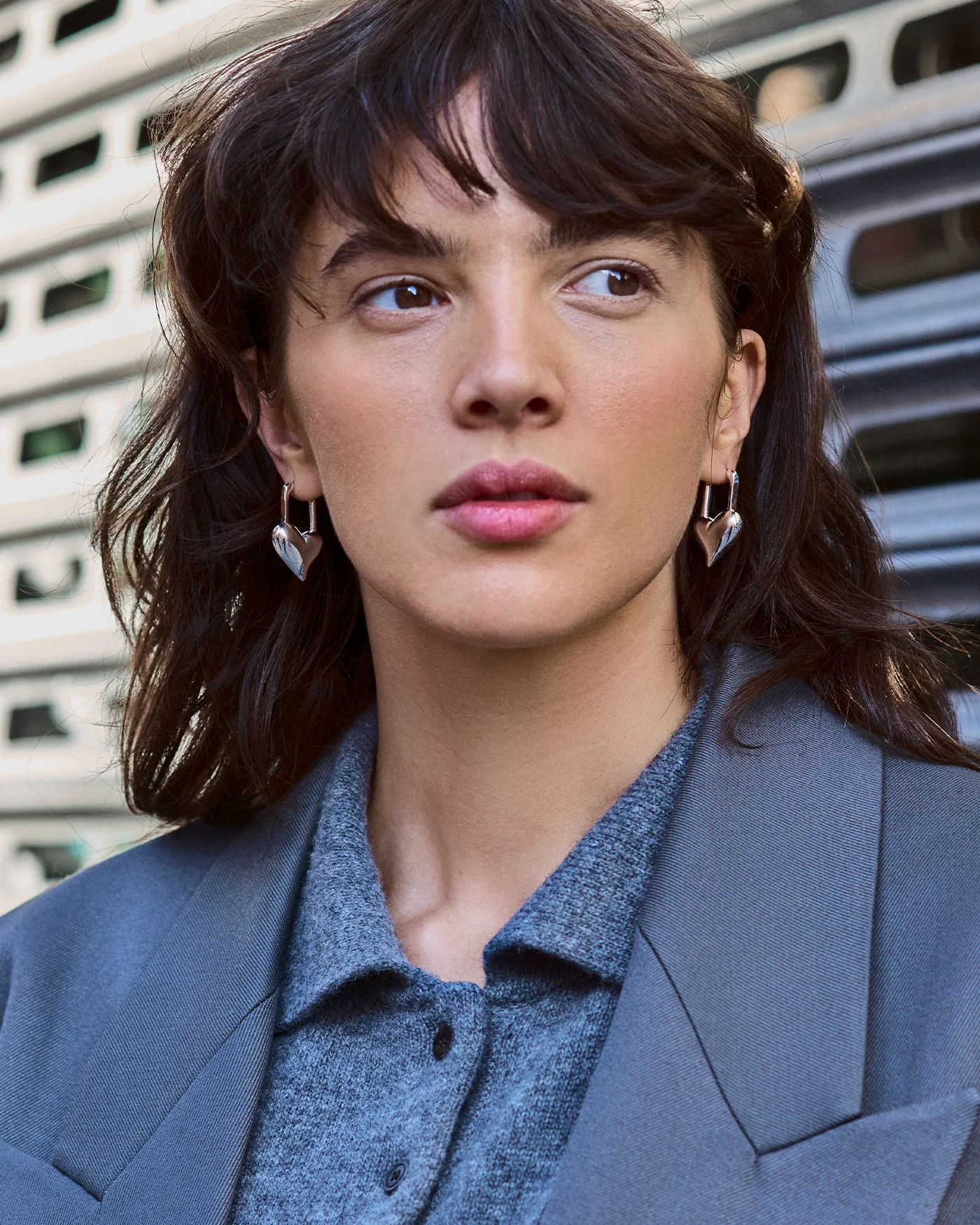 Padlock Heart Earrings - Image 2