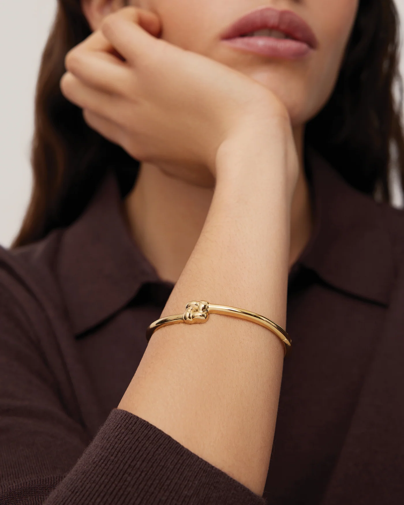 Slim Woven Square Bangle - Image 2