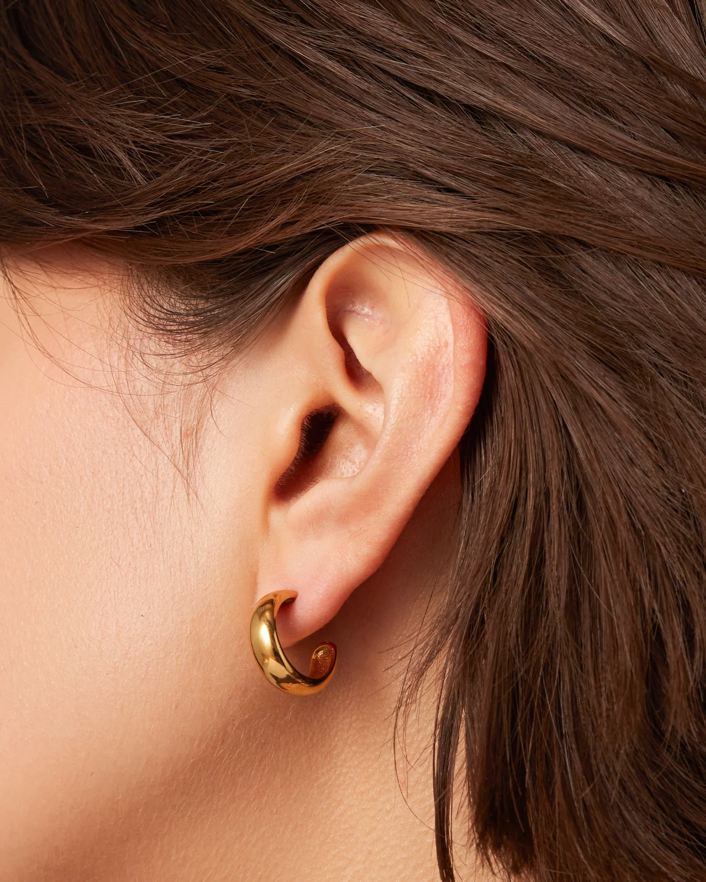 Staple Hoop Earrings - Small - Image 4
